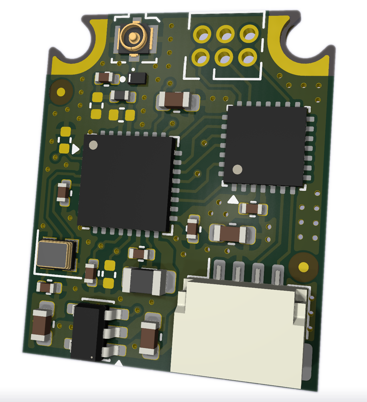 1090KM ADS-B receiver module, top view